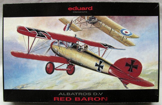 Eduard 1/48 Albatros D.V (D-V) - Jasta 11 July 1917 - Von Richthofen's Aircraft on the day of the fateful battle with RFC 20 Sq / Jasta 11 August 1917 - Used by the Red Baron after his return from the hospital, 8019 plastic model kit